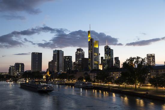 Banner Frankfurter Skyline als Textilbanner oder PVC-Banner für Geschäftsräume, Firmenveranstaltungen etc.