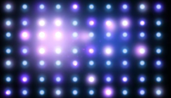 Banner blaue und violette Lichter einer Show als Textilbanner oder PVC-Banner