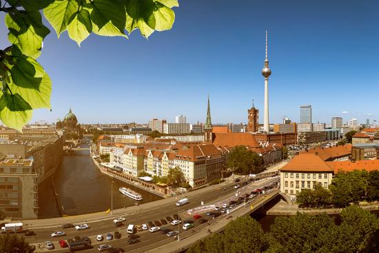 Banner Panorama von Berlin z.B. als Fotobox-Hintergrund für Hochzeiten etc.