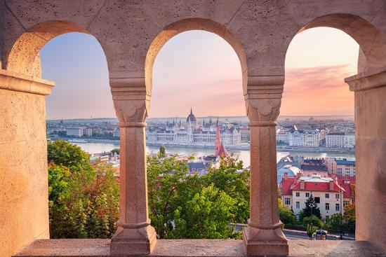 Banner das Parlament von Ungarn in Budapest z.B. als Fotobox-Hintergrund für Hochzeiten