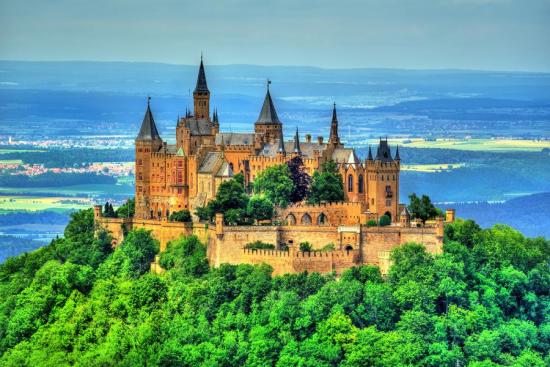 Banner die Burg Hohenzollern als Textilbanner oder PVC-banner z.B. als Fotobox-Hintergrund für Hochzeiten