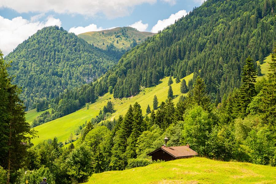 Banner Berge in Tirol (Österreich) als Textilbanner oder PVC-Banner für z.B. Fotobox-Hintegründe