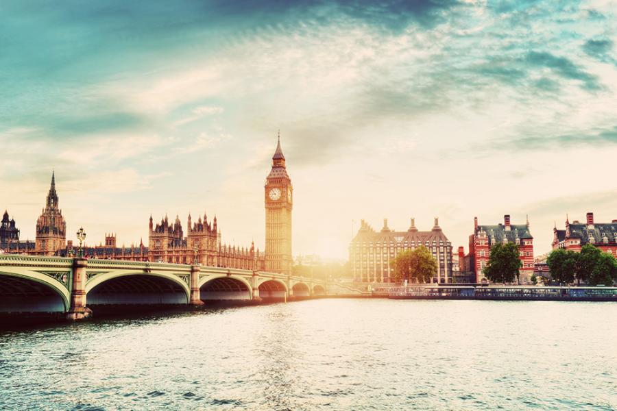 Fotobox-Hintergrund Westminster Bridge in London als Banner für z.B. Hochzeiten etc