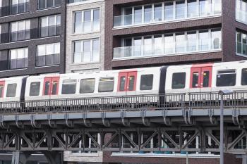 Banner Hamburg Hochbahn als Textilbanner oder PVC-Banner für Schaufenster, Messen etc.