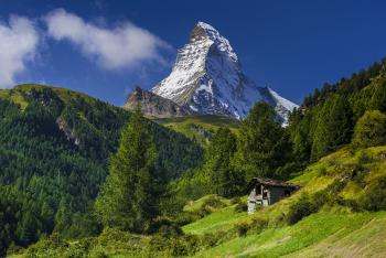 Banner Matterhorn in der Schweiz als Textilbanner oder PVC-Banner